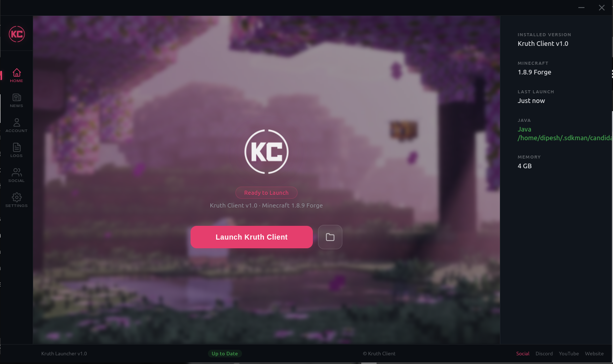 KruthClient Launcher